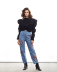 AVANTIKA HUNDAL IN OUR FLORAL EMBROIDERED STRAIGHT-LEG JEANS