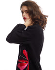 FLORAL APPLIQUE BLAZER