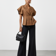 WIDE-LEG PANELLED JEANS