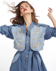 DUAL TONE TRENCH DRESS