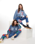 AVANTIKA HUNDAL IN OUR EMBROIDERED PATCH CROP JACKET