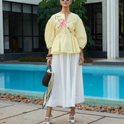 BLANCO MIDI SKIRT