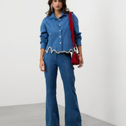 WIDE-LEG BOOTCUT JEANS