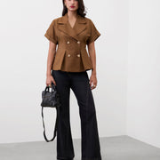 WIDE-LEG PANELLED JEANS