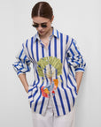 TROPICAL STRIPE SHIRT