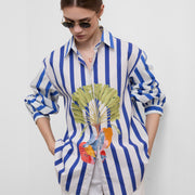TROPICAL STRIPE SHIRT