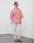 TROPICAL STRIPE SHIRT