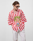 TROPICAL STRIPE SHIRT