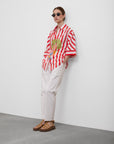 TROPICAL STRIPE SHIRT