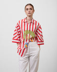 TROPICAL STRIPE SHIRT