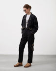STUDDED CARGO JEANS