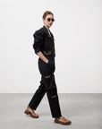 STUDDED CARGO JEANS