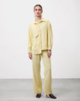 MEANDER LINES STRAIGHT-LEG TROUSER
