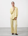 MEANDER LINES STRAIGHT-LEG TROUSER