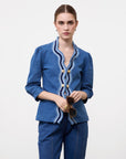 FRAYED SCALLOP JACKET