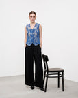 ARUSHI MEHRA IN OUR DENIM PAISLEY VEST