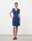 DENIM SHEATH DRESS