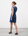 DENIM SHEATH DRESS