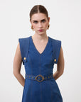 DENIM SHEATH DRESS