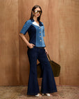 BOOTCUT PANEL JEANS