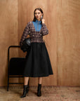 VARSITY CHECK DRESS