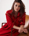 ROSETTE MIDI DRESS