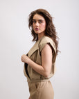 SLEEVELESS BLOOM VEST