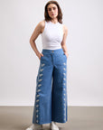 TRIBAL FLARED JEANS