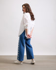 TRIBAL FLARED JEANS