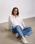 TRIBAL FLARED JEANS