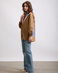 BHAVDEEP KAUR IN OUR COLOURBLOCK YOKE SHIRT