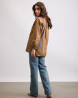 BHAVDEEP KAUR IN OUR COLOURBLOCK YOKE SHIRT
