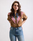 BHAVDEEP KAUR IN OUR COLOURBLOCK YOKE SHIRT