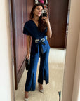 NRITI SHAH IN OUR SLIT BOOTCUT JEANS