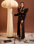SAPANA JAIN IN OUR GILDED STROKE CROP BLAZER
