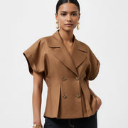 MOCHA TRENCH TOP