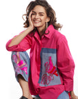 Pink Embroidered Shirt