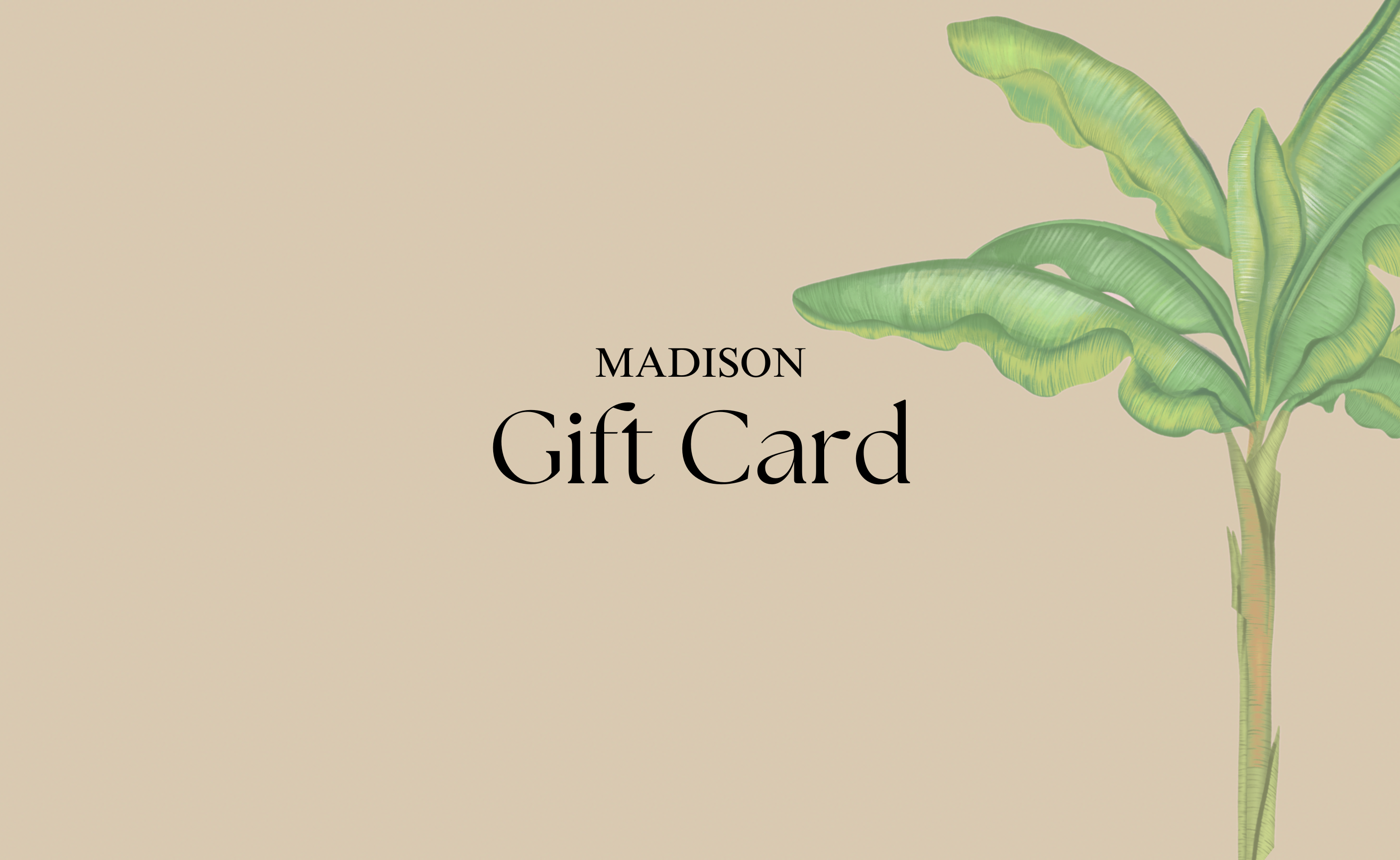 Tropical Gift Card