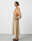 DUNE STRIPE TRENCH DRESS