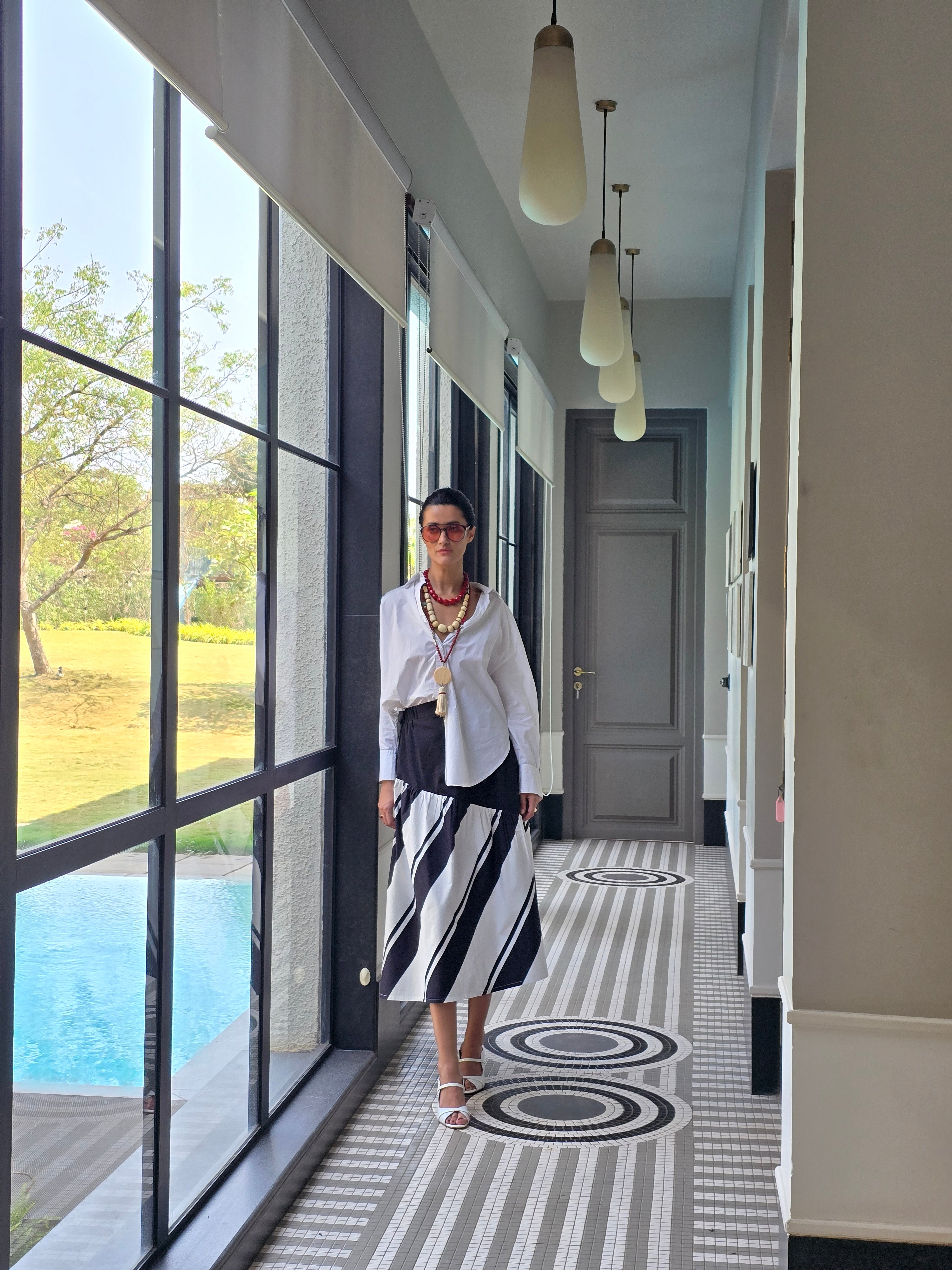 SORRENTO STRIPE SKIRT