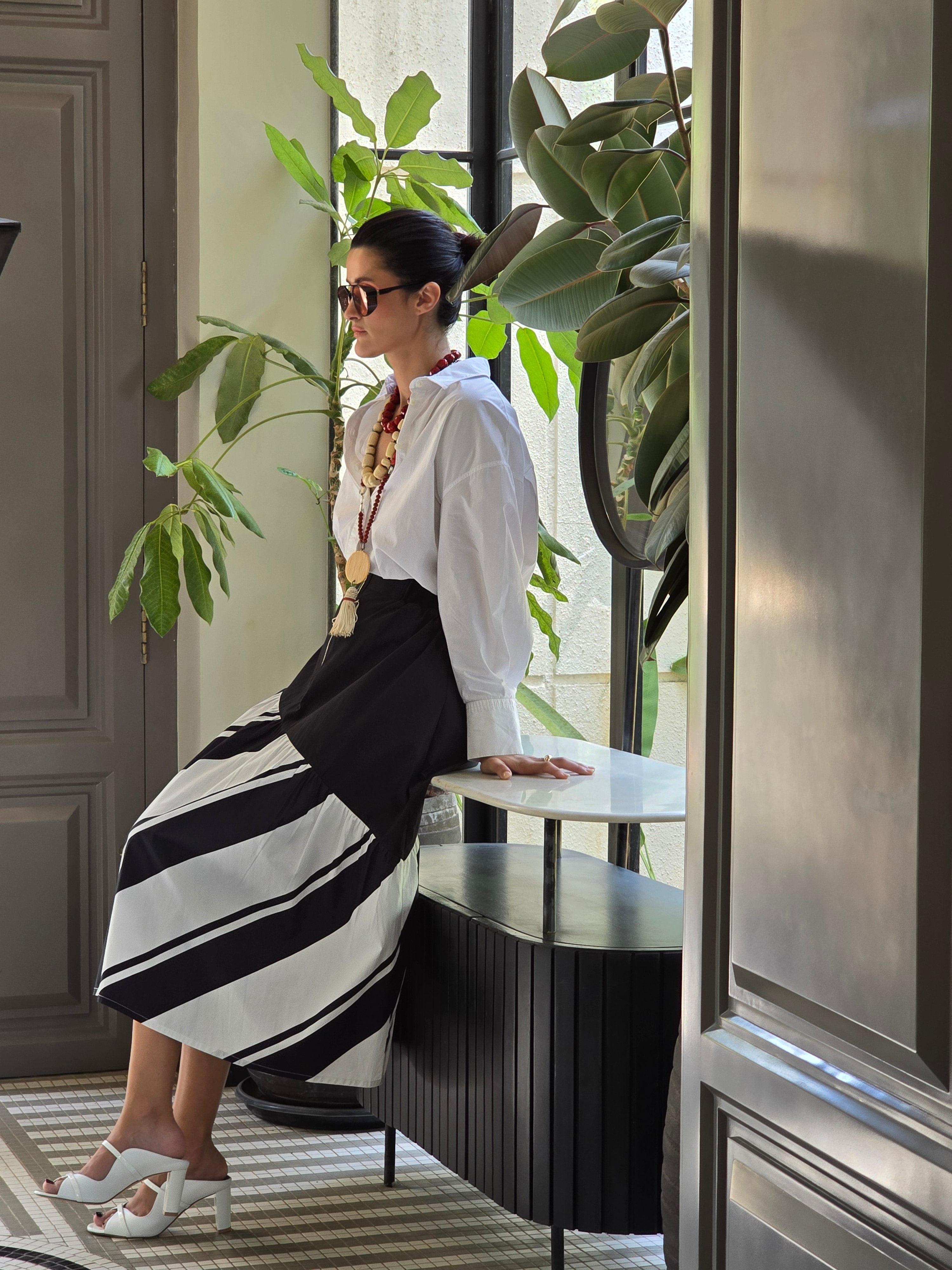 SORRENTO STRIPE SKIRT