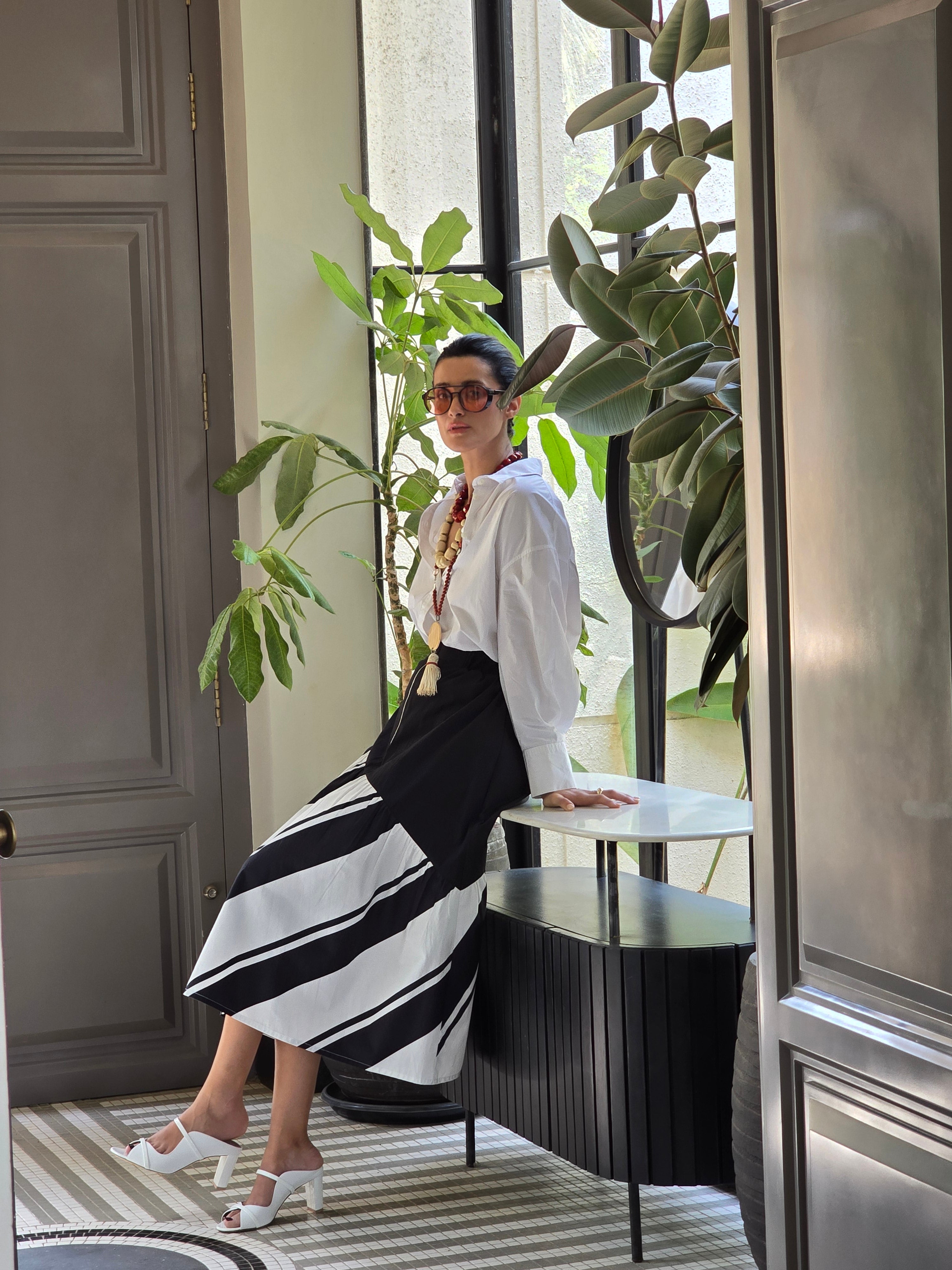 SORRENTO STRIPE SKIRT
