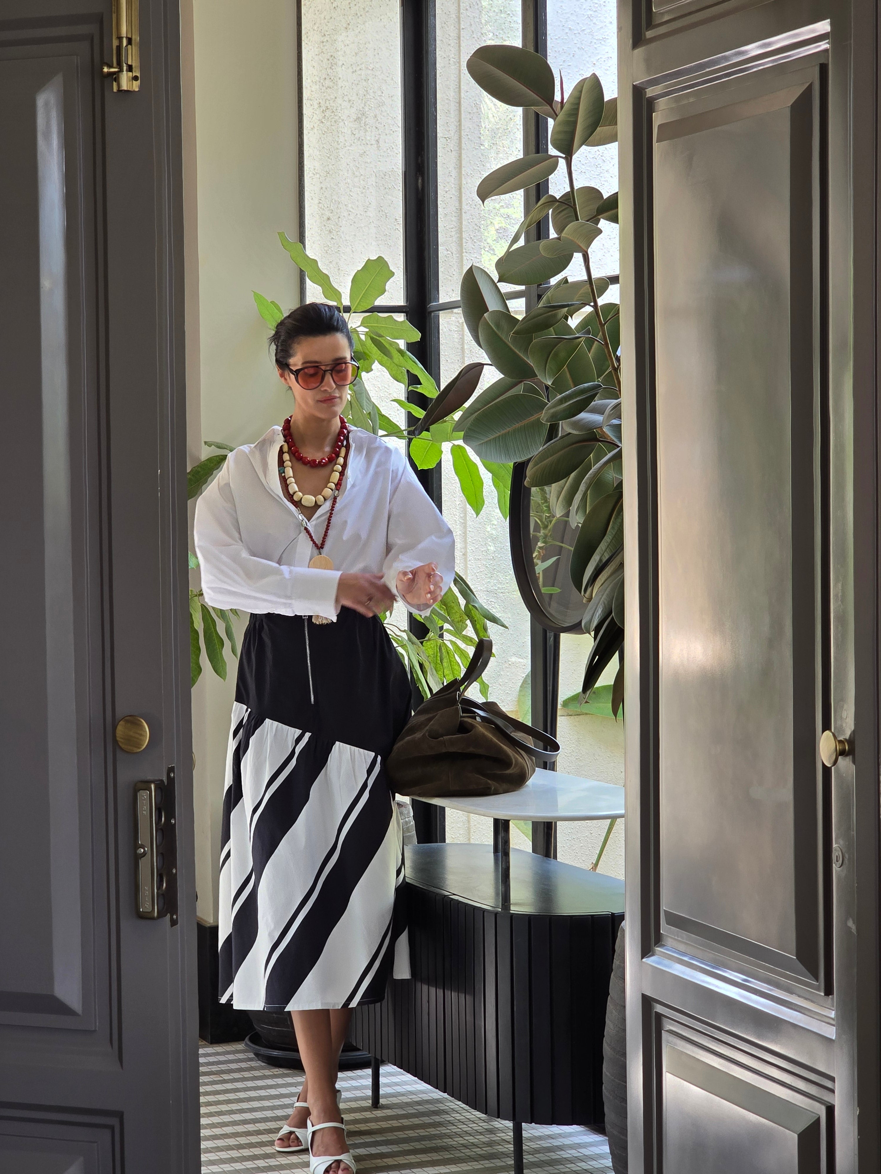 SORRENTO STRIPE SKIRT