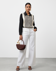 CROCHET YOKE SHIRT
