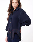 MEANDER LINES BLOUSE