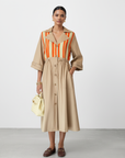 DUNE STRIPE TRENCH DRESS