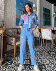 AVANTIKA HUNDAL IN OUR EMBROIDERED PATCH CROP JACKET
