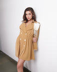 PEARL PANEL TRENCH DRESS