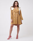 PEARL PANEL TRENCH DRESS