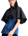 CAPE CORSET TOP